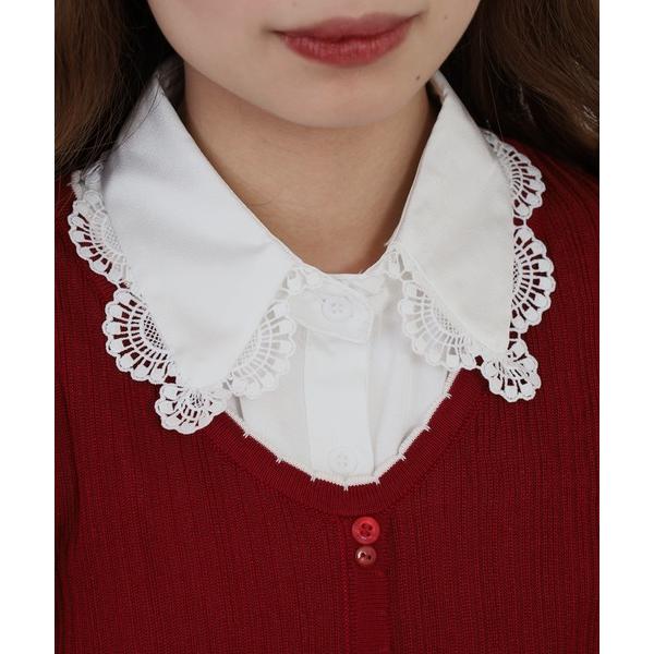 つけ襟 付け襟 je crois soi レース刺繍＆ビジュー 付け衿