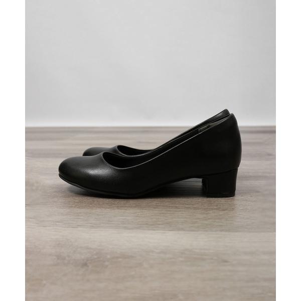パンプス AAA+Feminine ふわふわインソールリクルート ローヒールパンプス