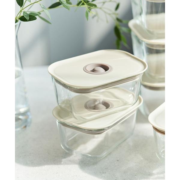 キッチン FIKA GLASS 耐熱ガラス製食品保存容器 四角タイプ 470ml単品