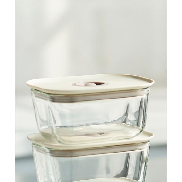 キッチン FIKA GLASS 耐熱ガラス製食品保存容器 四角タイプ 800ml単品