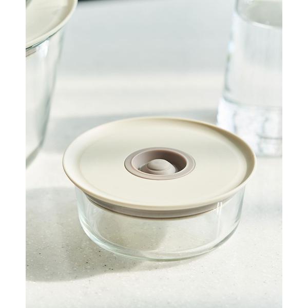 キッチン FIKA GLASS 耐熱ガラス製食品保存容器 丸型タイプ 280ml単品