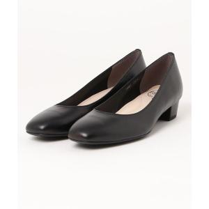 パンプス スクエアトゥプレーンパンプス