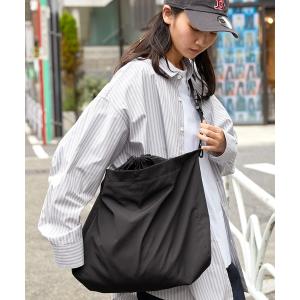 ショルダーバッグ バッグ 2WAYナイロン ドローストリングDカン付