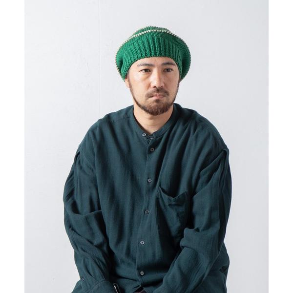 ニット帽 ニットキャップ Stripe Knit Tam Beret / ボーダーニットタムベレー ...