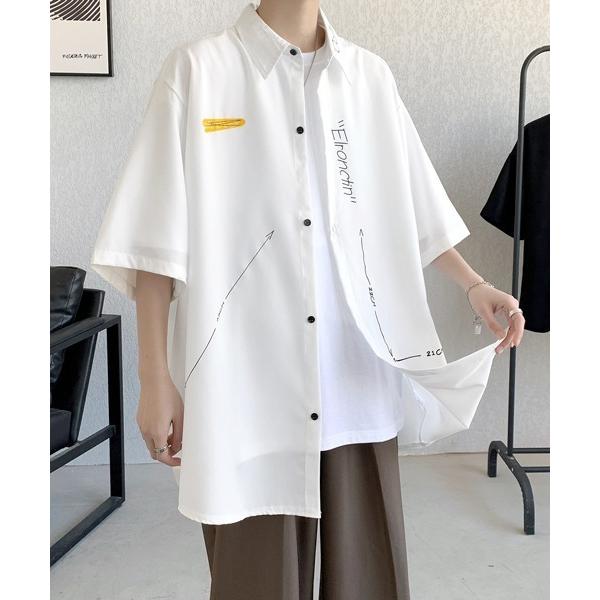 シャツ 「FVLMEN」logoprint halfsleeve shirt/ロゴプリント ハーフス...