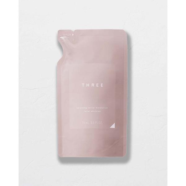 乳液 スリー THREE バランシングネクター モイスチャライザー リフィル 75ml