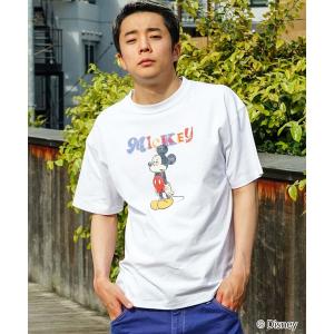 tシャツ Tシャツ メンズ 「OUTDOOR PRODUCTS/アウトドアプロダクツ」「DISNEY/ディズニー」ミッキー 　パッチ（ 101 匹わん｜zozo