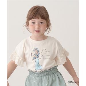 tシャツ Tシャツ 「DISNEYプリンセス」「型崩れしないやわらかコットン」マカロンフリルスリーブTシャツ｜zozo