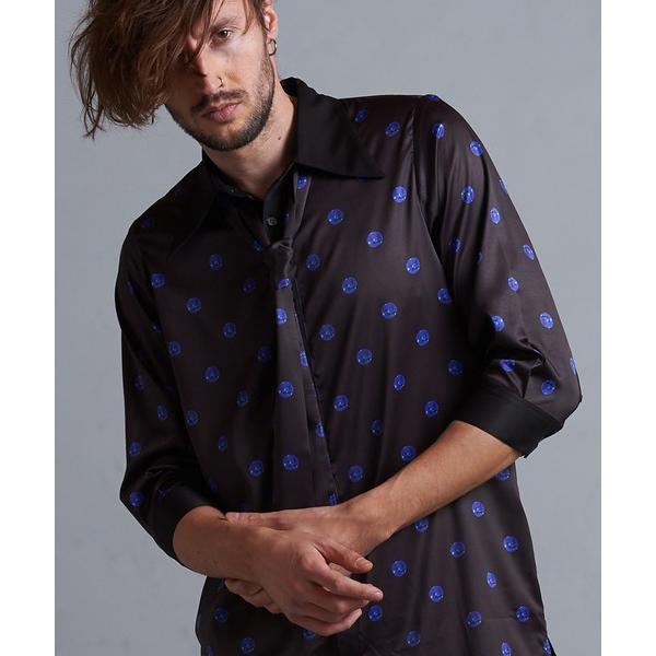 シャツ 「NO ID.」Polka Dot Long Shirt / ポルカ ドット ロング シャツ...