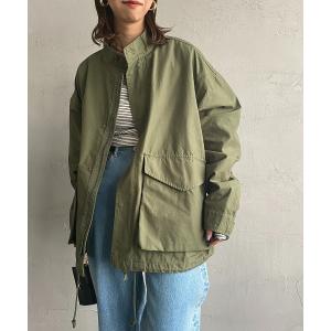 ジャケット ミリタリージャケット [Jeans Factory Clothes/ジーンズファクトリークローズ] ショート丈ワイドM-65 ミリタリージ｜zozo