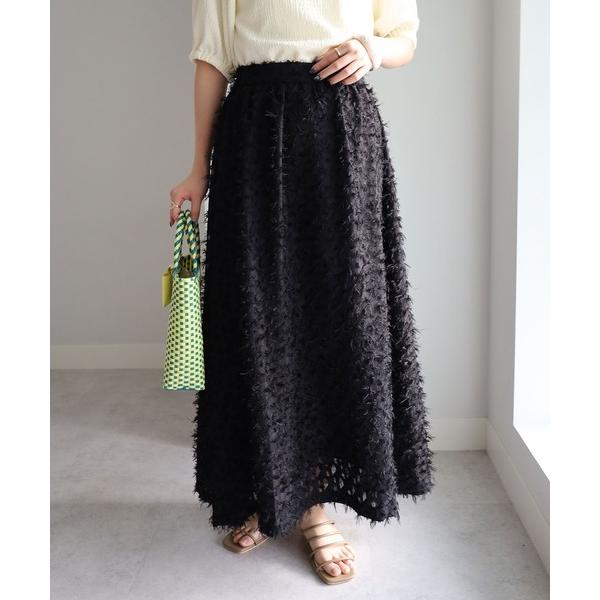 スカート シアージャカードフレアスカート