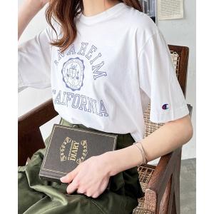 tシャツ 「新色追加」別注「Champion×GeeRA」ロゴＴシャツ レディース メンズ
