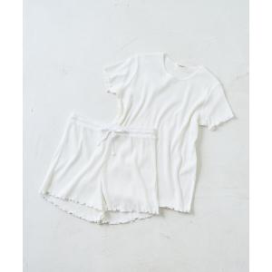 レディース tシャツ Tシャツ 「限定展開」オーガニックコットンメロー半袖Tシャツ/ショートパンツセット｜zozo