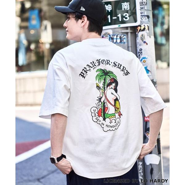 tシャツ Tシャツ メンズ 「Ed Hardy/エド・ハーディー」コラボデザインTシャツ