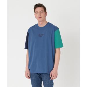 tシャツ Tシャツ メンズ Levi's/リーバイス  ルーズフィットクルーネック バイカラーTシャツ ネイビー