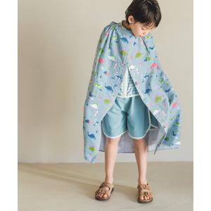 スイムグッズ 総柄プリントラップタオル