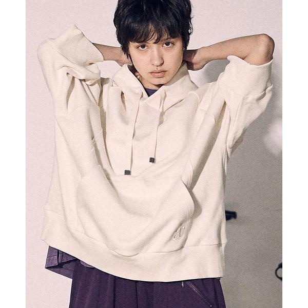 パーカー mpa3137-5部袖刺繍フーディ メンズ レディース