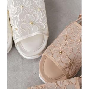 サンダル フラワー刺繍シアースポーツサンダル レ...の商品画像