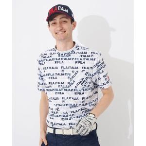 シャツ 「FILA GOLF:フィラゴルフ」モックネックシャツ　ゴルフウェア　吸汗速乾　UVカット　接触冷感　半袖シャツ　おしゃれなギフトに最適！