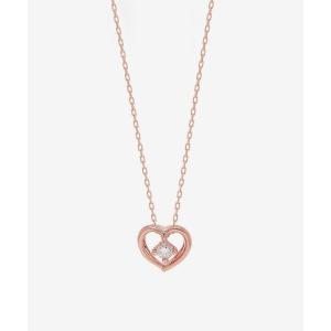 ダイヤモンド ハート♡美品【エステール】K10 ゴールドネックレス★☆アガット ESTELLE（エステール） ネックレス K10 イエローゴールド ダイヤモンド
