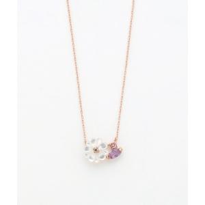 BLOOM（ブルーム） ネックレス 2月誕生石 K10 ホワイトゴールド