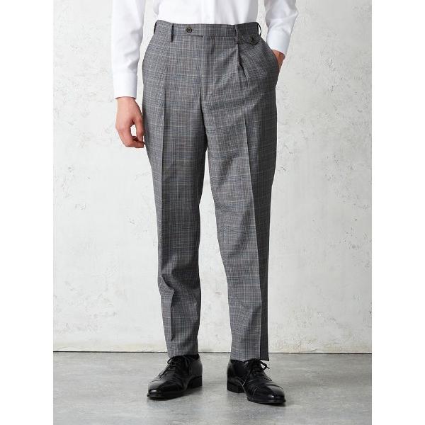 スラックス TRANS CONTINENTS　セットアップパンツ「REDA/Super110'S」ネ...