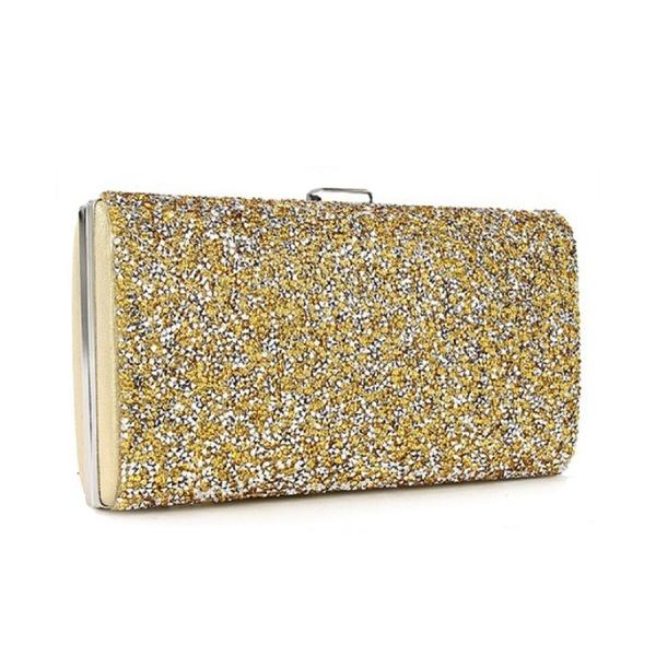 クラッチバッグ パーティーバッグ グリッタービジュークラッチバッグ レディース