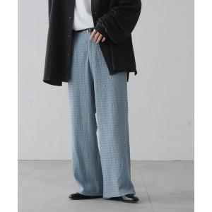 パンツ スラックス フクレジャガードストレートパンツ
