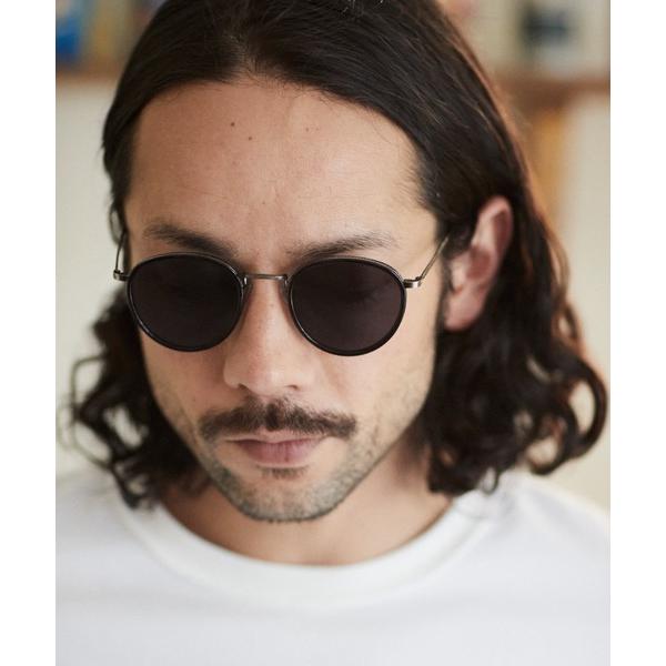 サングラス ADAMPATEK / metal frame combi sunglasses/ラウン...