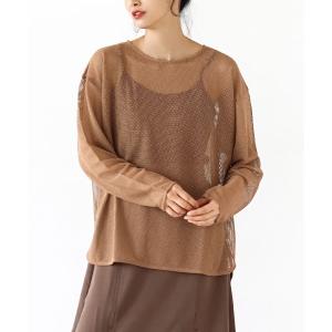 tシャツ オーバーメッシュ プルオーバー レディースの商品画像