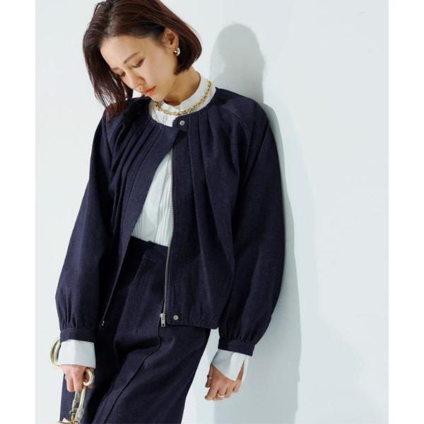ブルゾン アウター 「RASW」デニムタックボリュームブルゾン レディース