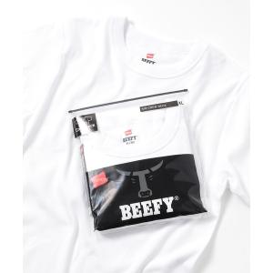 メンズ tシャツ Tシャツ 「Hanes」BEEFY リブクルーネックTシャツ　HM1-R103｜zozo