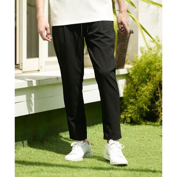 パンツ ドライタッチ 吸水速乾 ストレッチ イージーケア ドライリップル タックイージーパンツ メン...