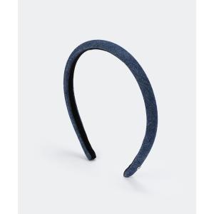 カチューシャ ALEXANDRE DE PARIS アレクサンドル ドゥ パリ デニム カチューシャ