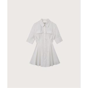 ワンピース タックデザインカジュアルワンピース/Tucked Mini One Piece「LA POMME petit/ラポミ・プチ」