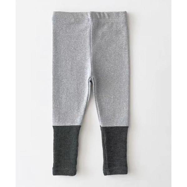 レギンス スパッツ バイカラーリブ切替配色レギンス キッズ 子供 男の子 女の子