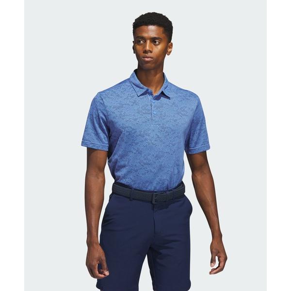 ポロシャツ メンズ カモパターンジャカード 半袖シャツ「adidas Golf/アディダスゴルフ」
