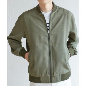 ブルゾン アウター イージーケアリネンライクブル...の商品画像