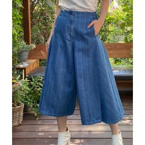 ジーンズ デニム デニムパンツ 9.3ozデニムキュロットパンツ レディース