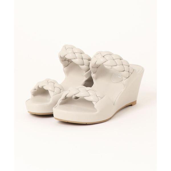 サンダル プラットフォームパデットミュールサンダル レディース