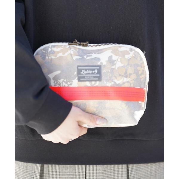 ポーチ Lubie+9 ポーチ 収納ポーチ カモフラ柄×ネオンカラーテープ メンズ レディース