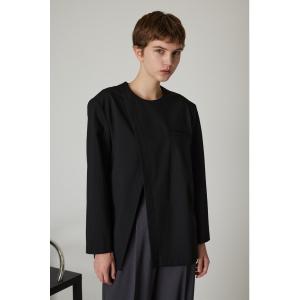 ブラウス シャツ 卒業式 Shoulder padded suit tops レディース