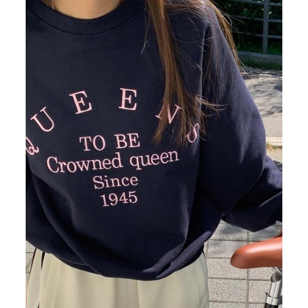 トレーナー スウェット QUEENSロゴスウェット/トレーナー レディース
