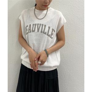 ベスト ジャガードフレンチニット