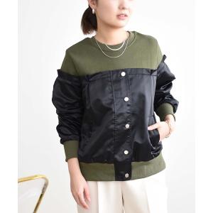 tシャツ Tシャツ ミリタリーデザインスウェットトップス