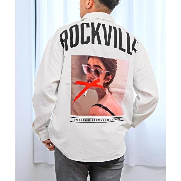 シャツ ガールズフォト＆ロゴプリント長袖シャツ メンズ レディース