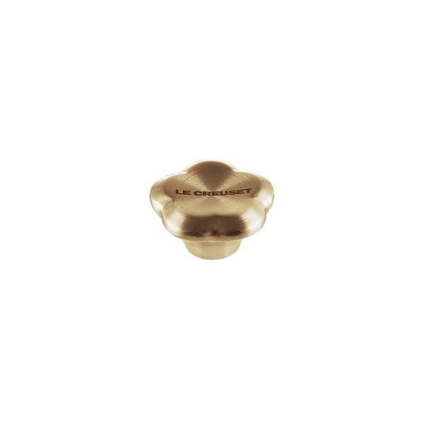 キッチン シグニチャー鍋用 フラワーステンレスツマミ ライトゴールド