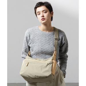 ショルダーバッグ バッグ 「ナイロンタフタ×リサイクルレザー」デイリーショルダー　Mサイズ レディース