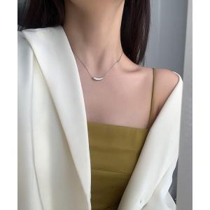 ネックレス 金属アレルギー対応 サージカルステンレス/316L ドロップモチーフスネークチェーンネックレス レディース