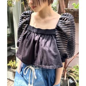 ブラウス シャツ バルーンスリーブデザインブラウス レディース